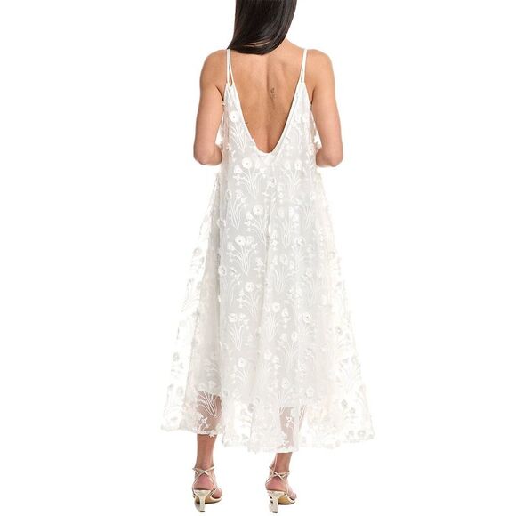 Agua By Agua Bendita WomensMaxi Dress, White
